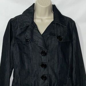 Baccini, Denim Blazer, Size L